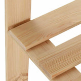 327323 5-Tier Storage Corner Rack 82,5x82,5x170 cm Solid Pinewood