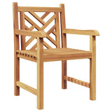 Garden Chair 2 pcs 60 x 58 x 90 cm Solid Teak Wood 42001963