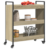 Kitchen Trolley Sonoma Oak 70x30x82 cm Engineered Wood 842317