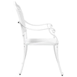 Garden Chair 2 pcs White 55 x 55 x 92.5cm Aluminium 42002380