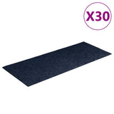 Stair Mats Self-adhesive 30 pcs 60x25 cm Navy Rectangular 3365713