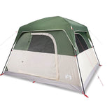 Camping Tent Cabin 4-Person Green Waterproof 94542
