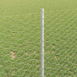 Welded Wire Fence 25 x 1 m Hot-Dip Galvanised Steel 3337000