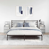 Bedside Cabinets with 2 Drawers 2 pcs Concrete Grey 38x34x80 cm 861362