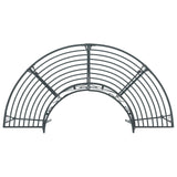 Tree Bench 4-Seater 160 x 80 x 89 cm Steel Silver Grey 42029522