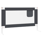 Toddler Safety Bed Rail Dark Grey 120x25 cm Fabric 10227