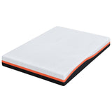 Mattress White and Grey 140 x 200 cm Gel Memory Foam 4106354