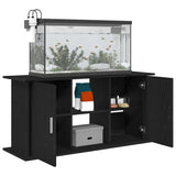 Aquarium Stand Black Oak 121x41x58 cm Engineered Wood 862154