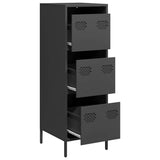 Highboard Black 39x35x103.5 cm Steel 851400