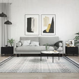 Coffee Tables 2 pcs Black 50x50x40 cm Engineered Wood 829447