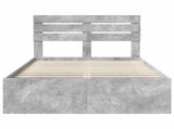 Bed Frame with Headboard Concerte 120 x 190 cm Solid Pine Wood 3411442