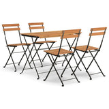 Folding Bistro Set Natural wood Solid acacia wood Standard 3152098