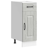 Kitchen Base Cabinet "Kalmar" Grey Sonoma Engineered Wood 853463