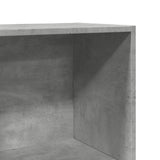 Bookcase Concrete Grey 40x30x114 cm Engineered Wood 857870