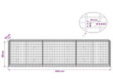 Gabion with 5 mm Wire and 5x10 cm Mesh 300x50x100 cm 3464736