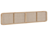 Headboard with Headboard Natural 200 x 55 x 3 cm Rattan 42011567