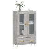 Highboard Grey Sonoma 69.5x31x115 cm Engineered Wood 828282