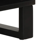 Sideboard Black 80x33x75 cm Solid Wood Mango 4017711