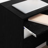Desk with Drawer Black Oak 77.5 x 43 x 79 cm Engineered Wood 869515