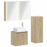 Bathroom Furniture Set 4 pcs Sonoma Oak 3407449