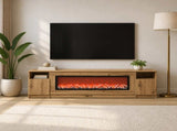 Electric Fireplace Artisan Oak 165 x 28.5 x 47 cm 8021190