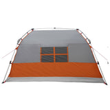 Instant Tent Water-resistant 4-Person Grey and Orange 42042272