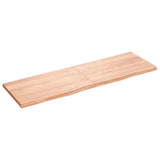 Wall Shelf Light Brown 160x50x cm Treated Solid Wood Oak 363712