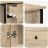 Desk Sonoma Oak 141x141x75 cm Engineered Wood 837598