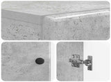 Toilet Cabinet BREDA Concrete Grey 66 x 25.5 x 190 cm 897578