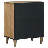 Bed cabinet with Drawer Brown 50 x 33 x 60 cm Solid Mango Wood 4018342
