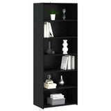Sideboard Black Oak 70 x 41 x 185 cm Engineered Wood 3443786