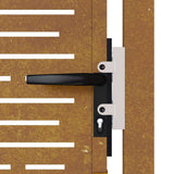 Garden Gate 100x200 cm Corten Steel Square Design 153201