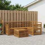 Outdoor Sofa Set 5 pcs Natural 59 x 59 x 37 cm Polyester 3384325