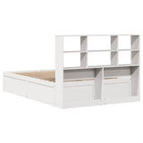 Bed Frame without Mattress White 160x200 cm Solid Wood Pine 3323450