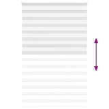 Zebra Blind White 150x200 cm Fabric Width 145.9 cm Polyester 4014791
