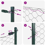 Ground Fix Welded Wire Fence 50 x 1.2 m 3352855