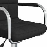 Swivel Office Chair Black Fabric 334735