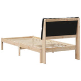 Bed Frame with Upholstered Headboard Brown 90 x 190 cm 878856