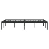 Metal Bed Frame without Mattress Black 135x190cm 350845