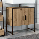 Bathroom Sink Cabinet Artisan Oak 60x33x60 cm Engineered Wood 857703