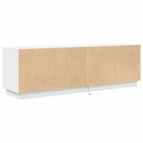 TV Cabinet with LED Lights White 160.5x41x50 cm 3328426