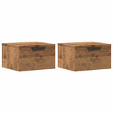 ZNTS Wall-mounted Bedside Cabinets 2 pcs Artisan Oak 34x30x20 cm 856982