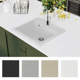 Granite Kitchen Sink Single Basin White 144863