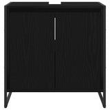 Bathroom Cabinet Black Oak 60 x 30 x 60 cm Engineered Wood 886486