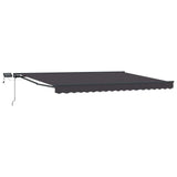 Manual Awning Frame with LEDs Anthracite 5 x 3 m 3420917