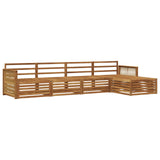 Outdoor Sofa Set 5 pcs Natural Solid Acacia Wood 3383237