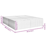 Bed Frame without Mattress Black Super King Fabric 3285041