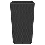 Garden Planters 4 pcs Black 32.5x32.5x57 cm PP 367853