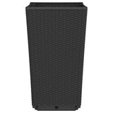 Garden Planters 4 pcs Black 32.5x32.5x57 cm PP 367853