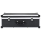 CD Case for 80 CDs Aluminium ABS Black 91855